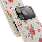 Garden Rose floral biodegradable case design