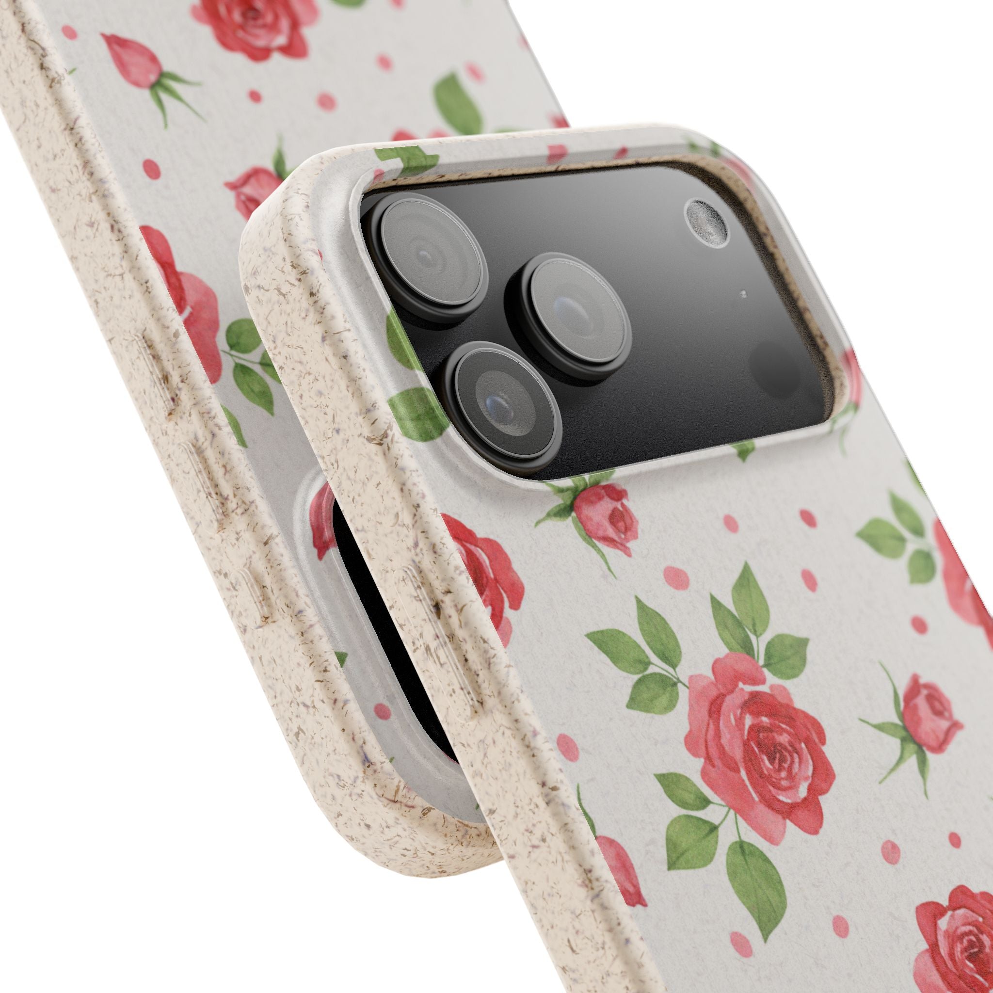 Garden Rose floral biodegradable case design
