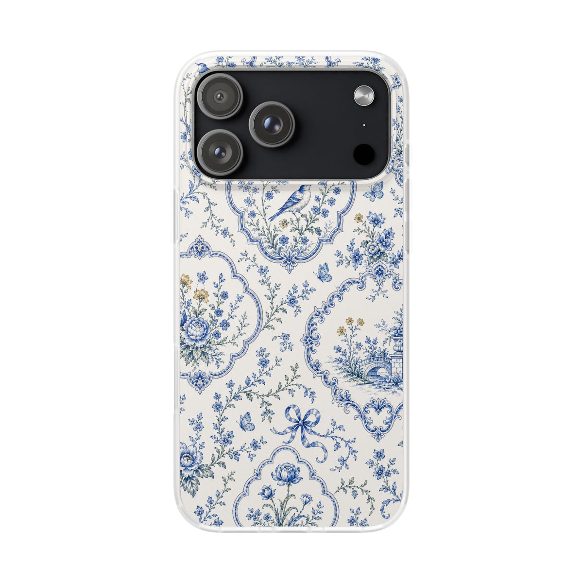 Porcelain Daydream | Frosted Clear Case — product front view