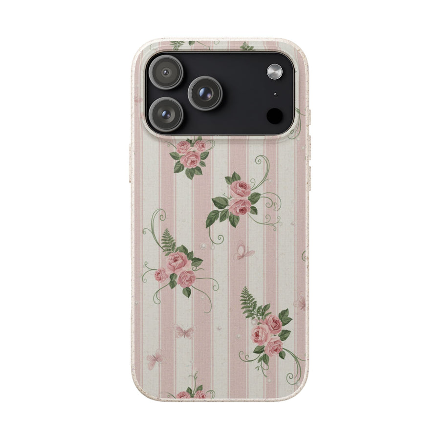 Stripe Rose | Biodegradable Case