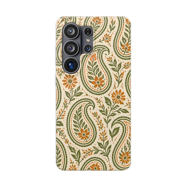 Olive Paisley phone case design
