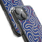 Cobalt Contour | Clear MagSafe Case