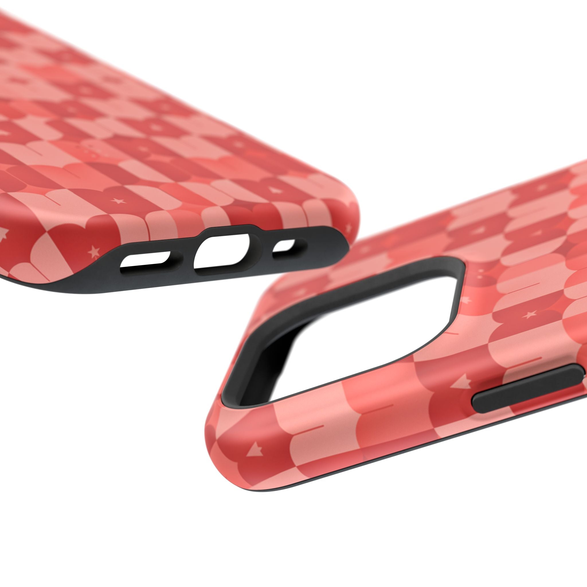 Coral Geo Tile | Tough MagSafe Case