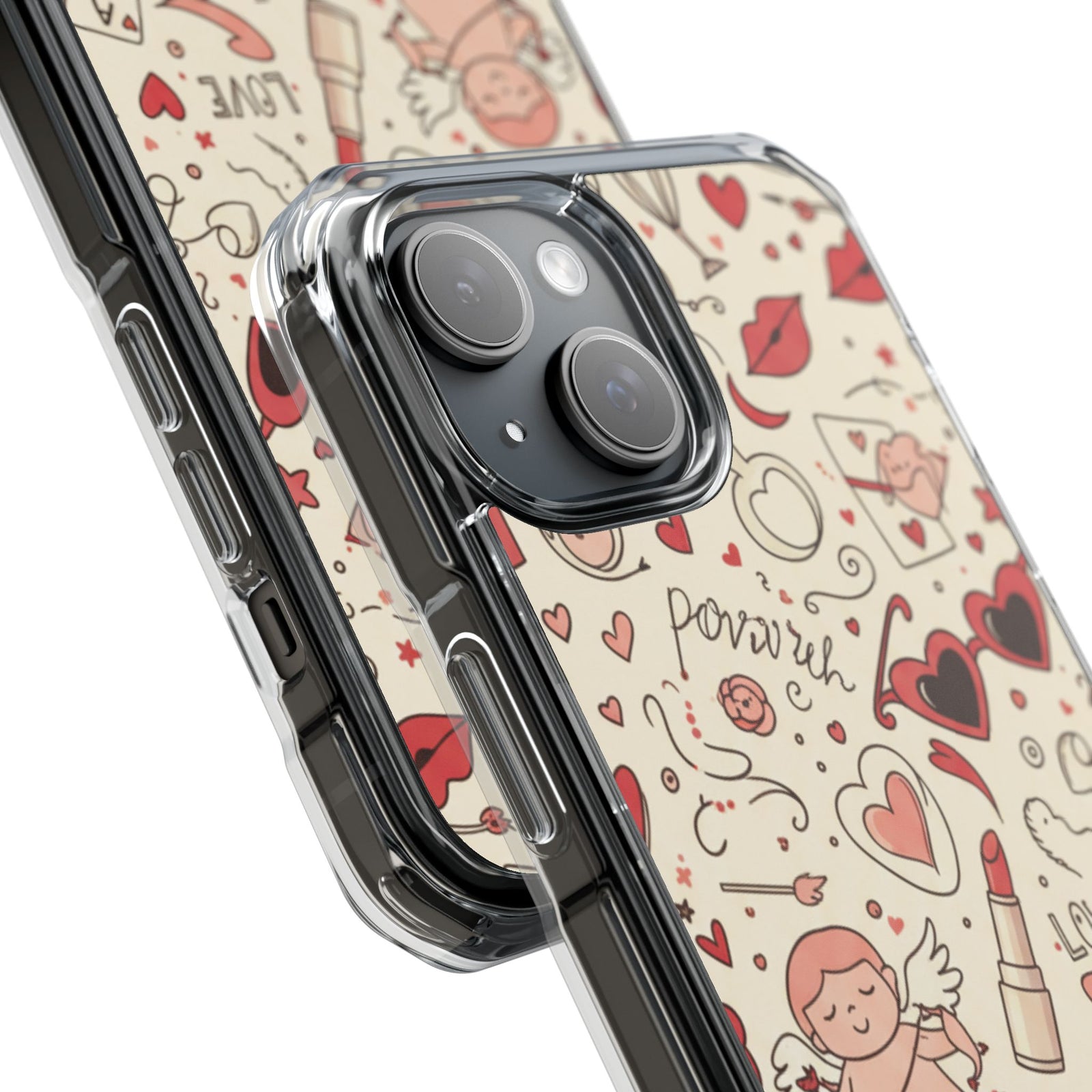 Rosy Meadow | Clear MagSafe Case