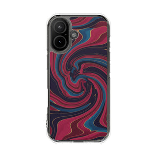 Velvet Marble | Clear MagSafe Case