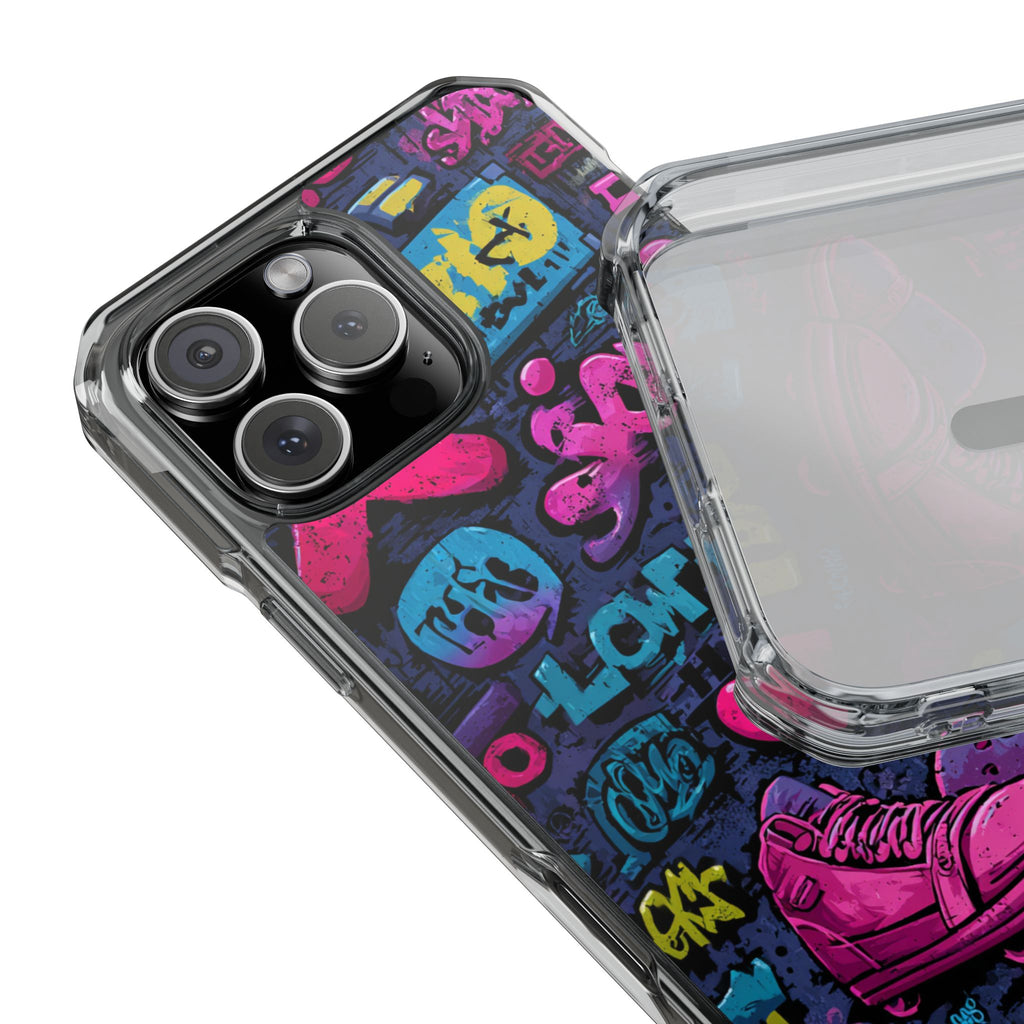 Neon Street Art | Clear MagSafe Case