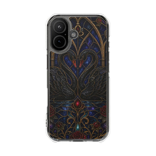 Gothic Swan | Clear MagSafe Case