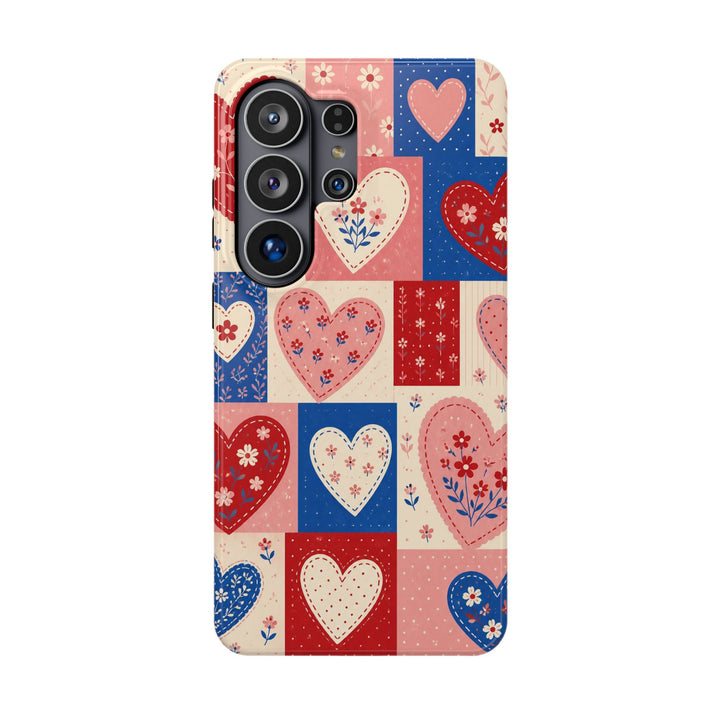 Patchwork Hearts | Tough MagSafe Case