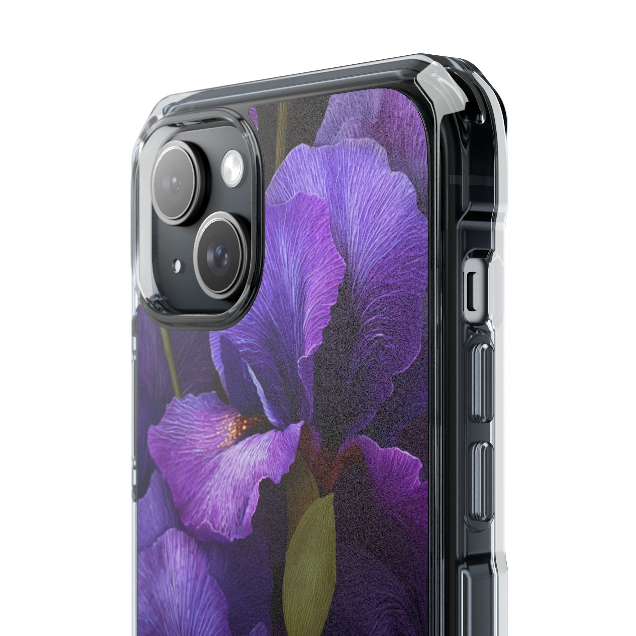 Purple Iris | Clear MagSafe Case