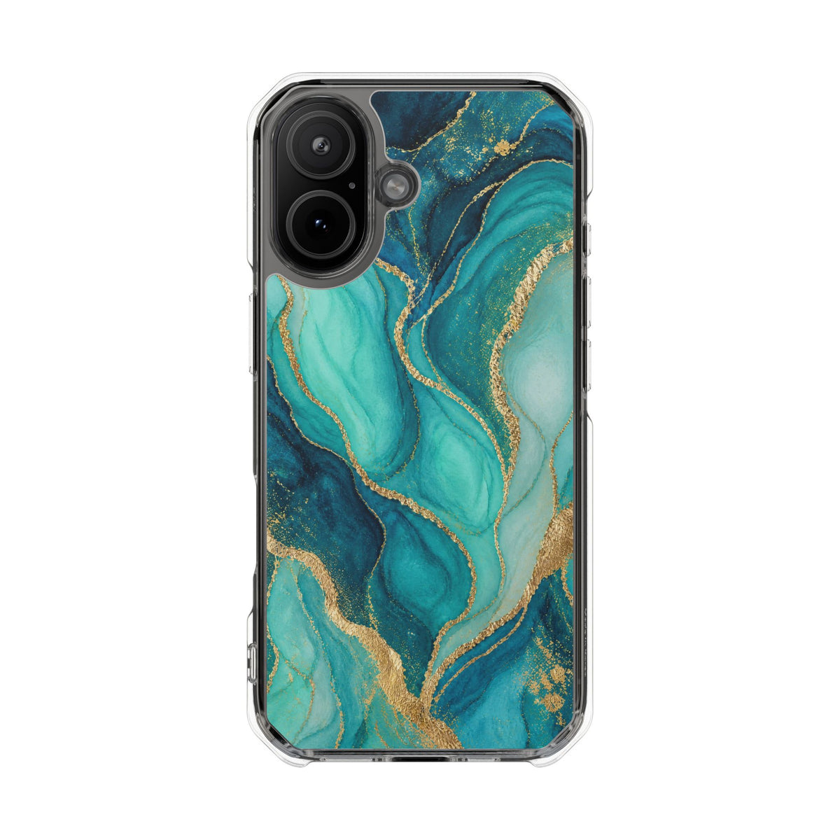 Turquoise Veins | Clear MagSafe Case — product image 14