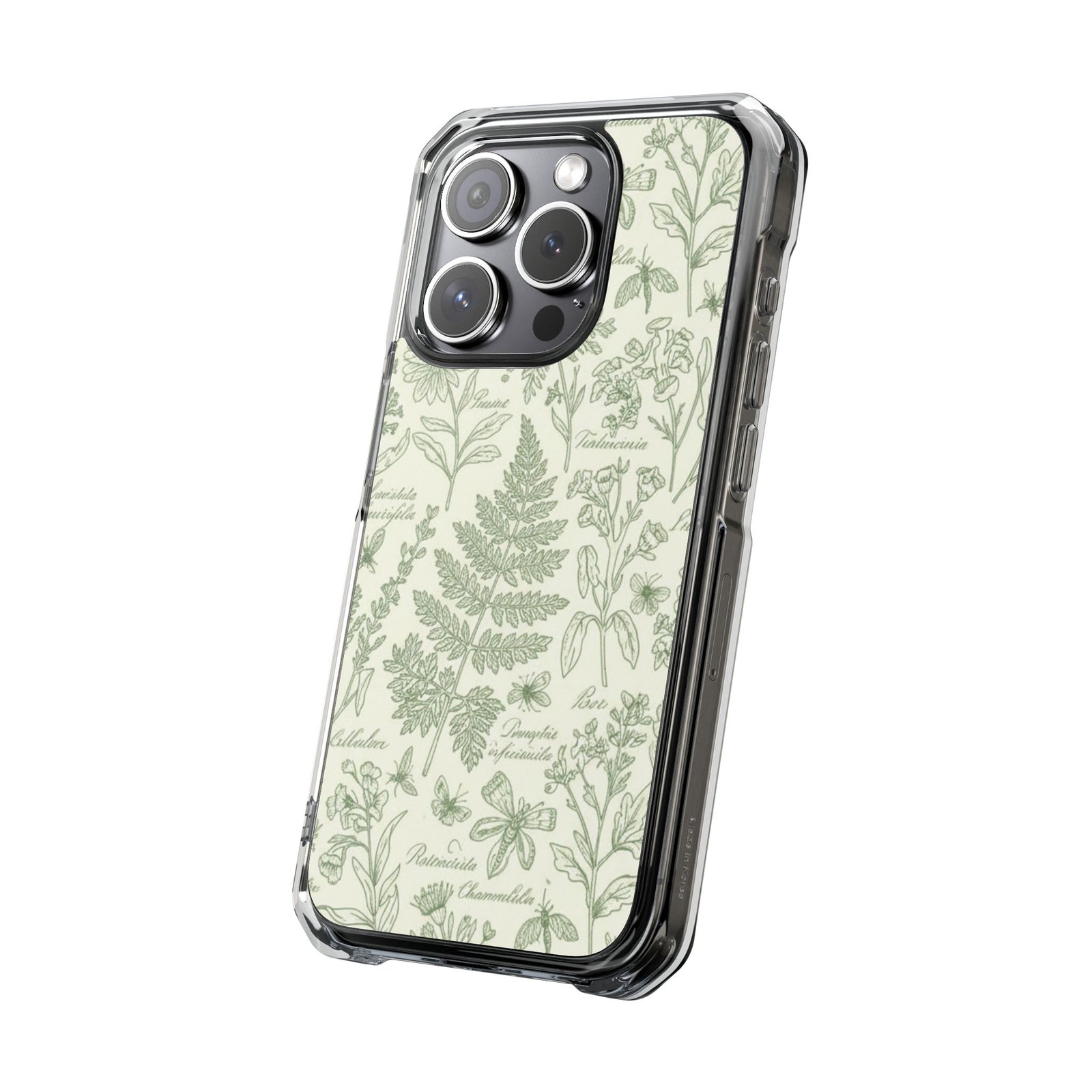 Peony Drift | Clear MagSafe Case