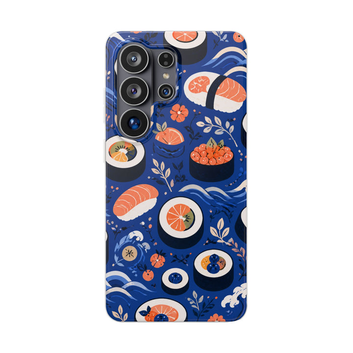 Cobalt Sushi phone case design