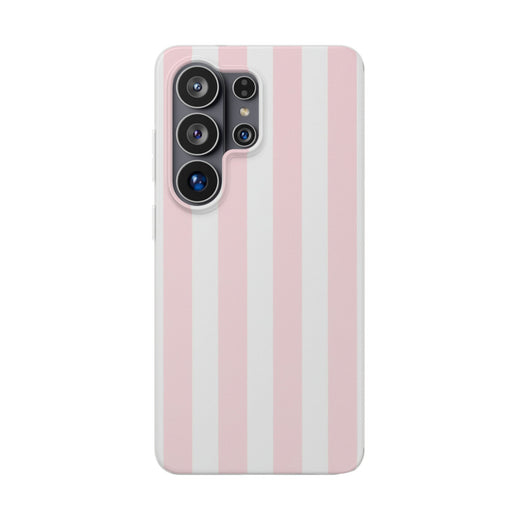 Pink Pinstripe | Samsung Clear Case