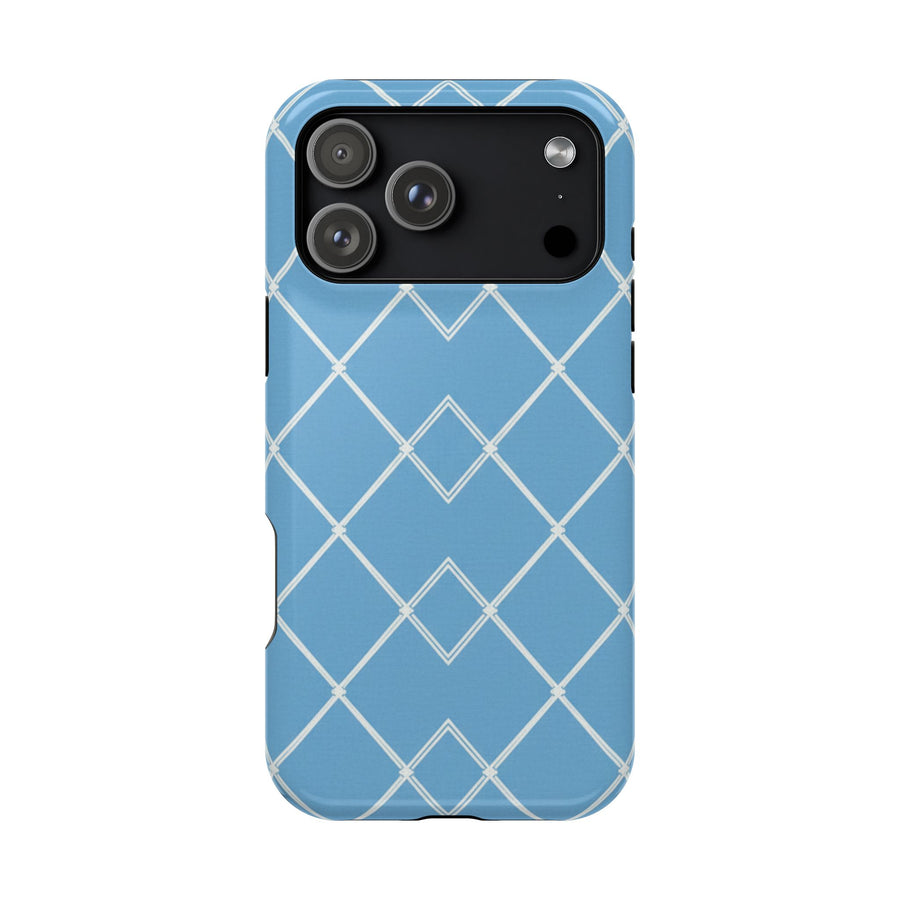 Blue Lattice | Tough MagSafe Case