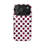 Burgundy Polka Dot | Tough Case