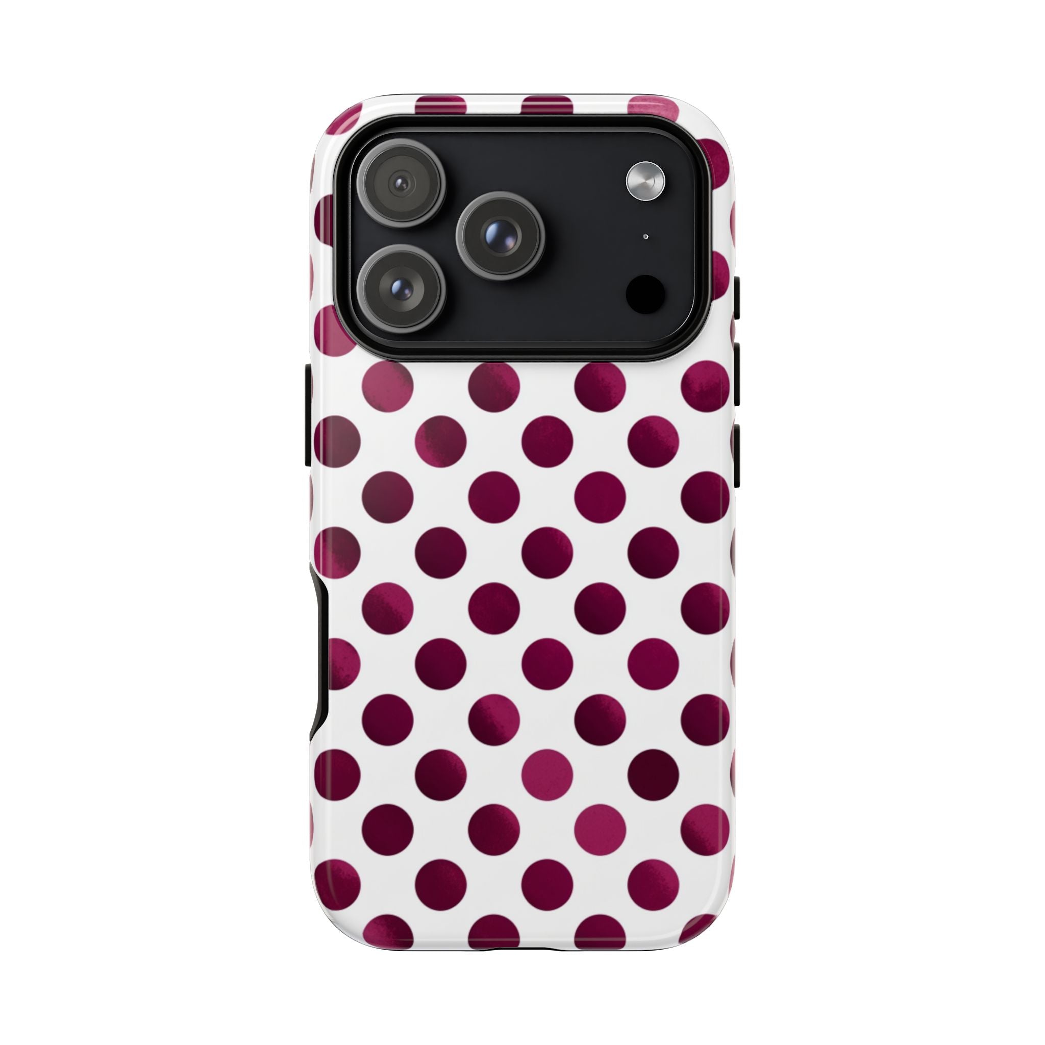 Burgundy Polka Dot | Tough Case