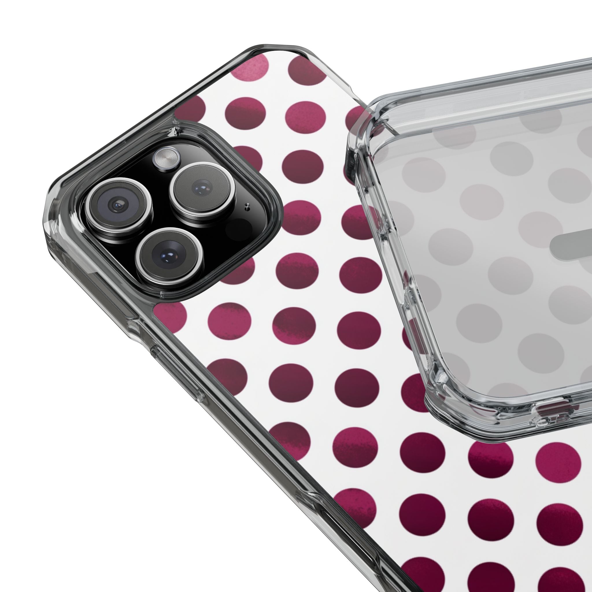 Berry Dots | Clear MagSafe Case