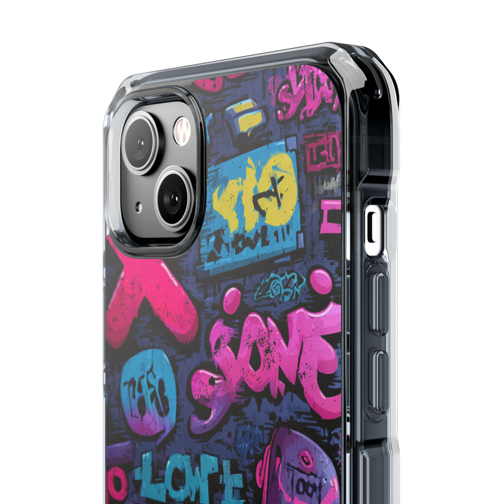 Neon Street Art | Clear MagSafe Case