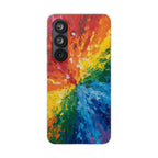 Rainbow Vortex abstract samsung clear case design