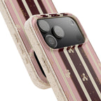 Vintage Pinstripe Bow | Biodegradable Case