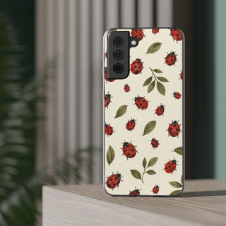 Ivory Ladybugs | Clear Case