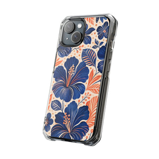 Indigo Hibiscus | Clear MagSafe Case — product image 17