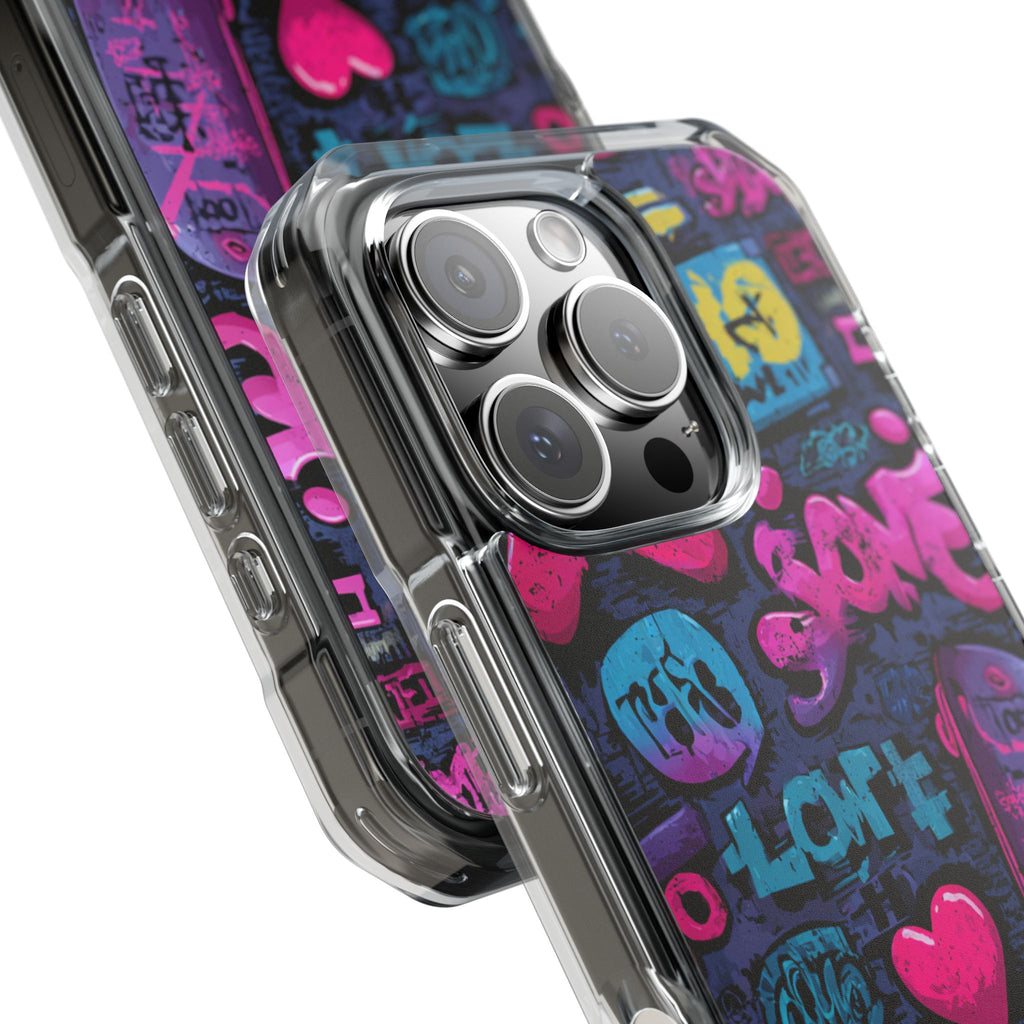 Neon Street Art | Clear MagSafe Case