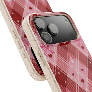 Heart Plaid | Biodegradable Case