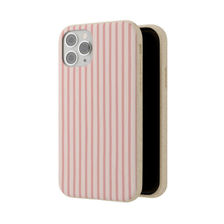 Rose Pinstripes | Biodegradable Case — product front view
