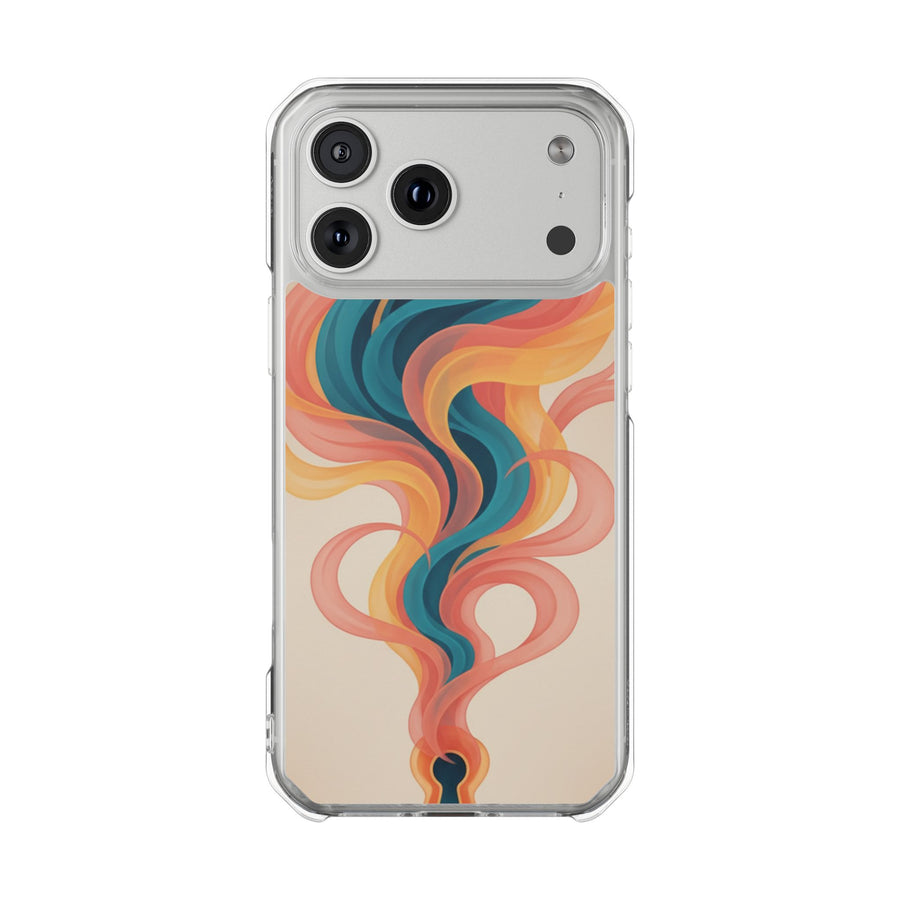 Retro Flame | Clear MagSafe Case