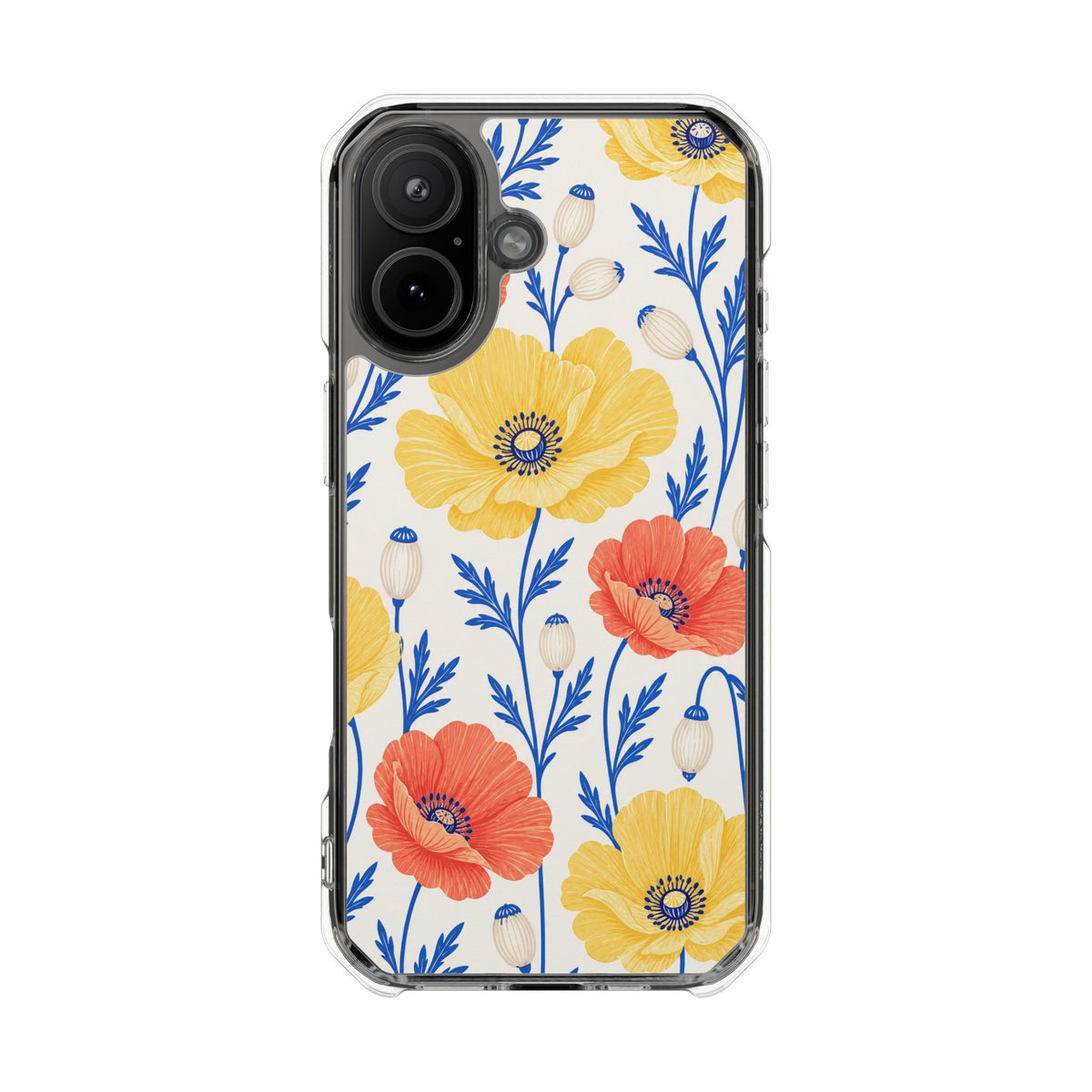 Butter Poppies | Clear MagSafe Case — product image 14