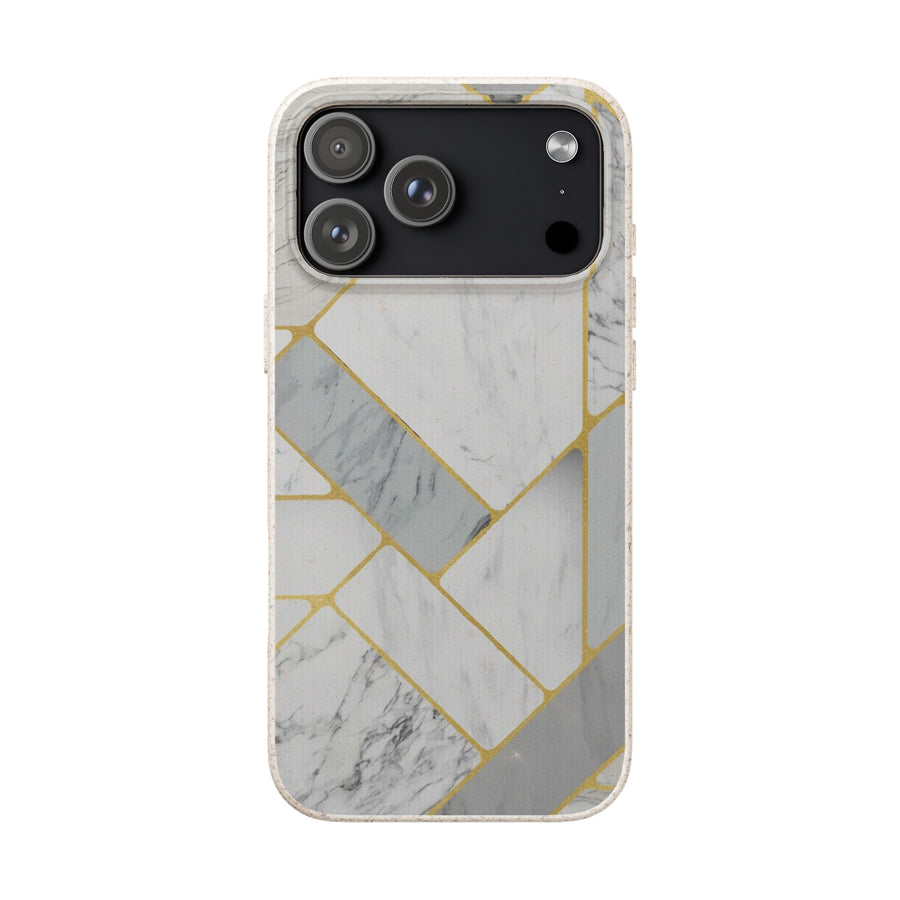 Gold Geo Marble | Biodegradable Case