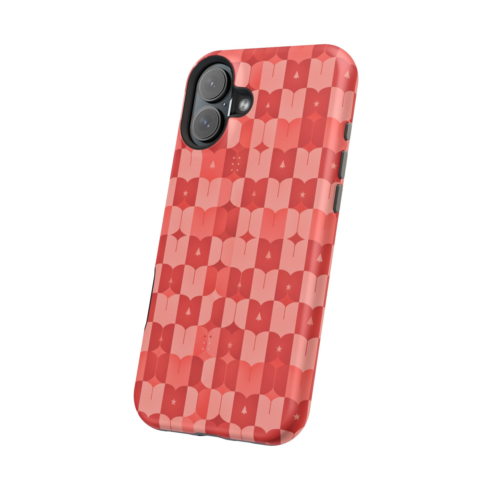 Coral Geo Tile | Tough MagSafe Case