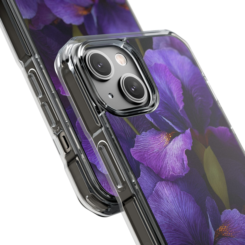 Purple Iris | Clear MagSafe Case