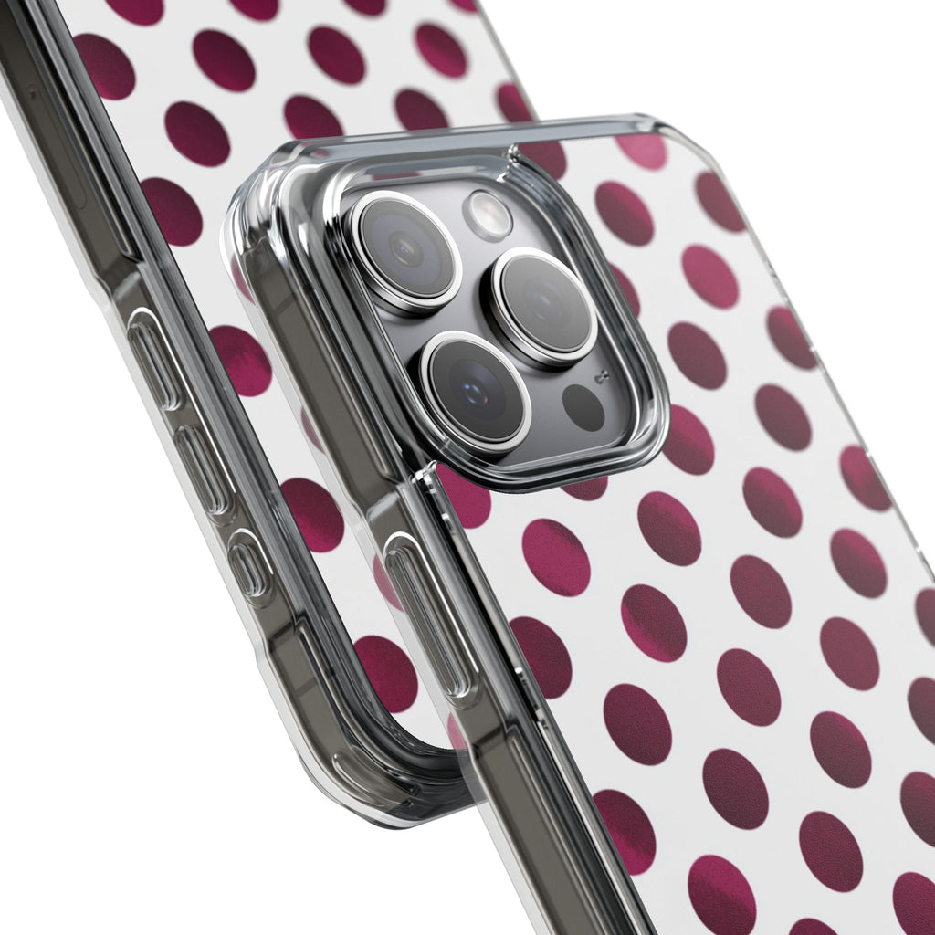 Berry Dots | Clear MagSafe Case