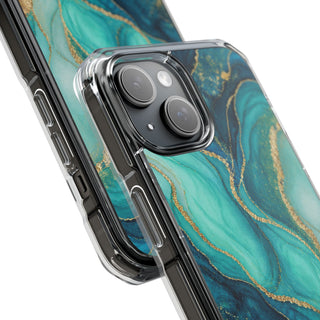 Turquoise Veins | Clear MagSafe Case — product image 18