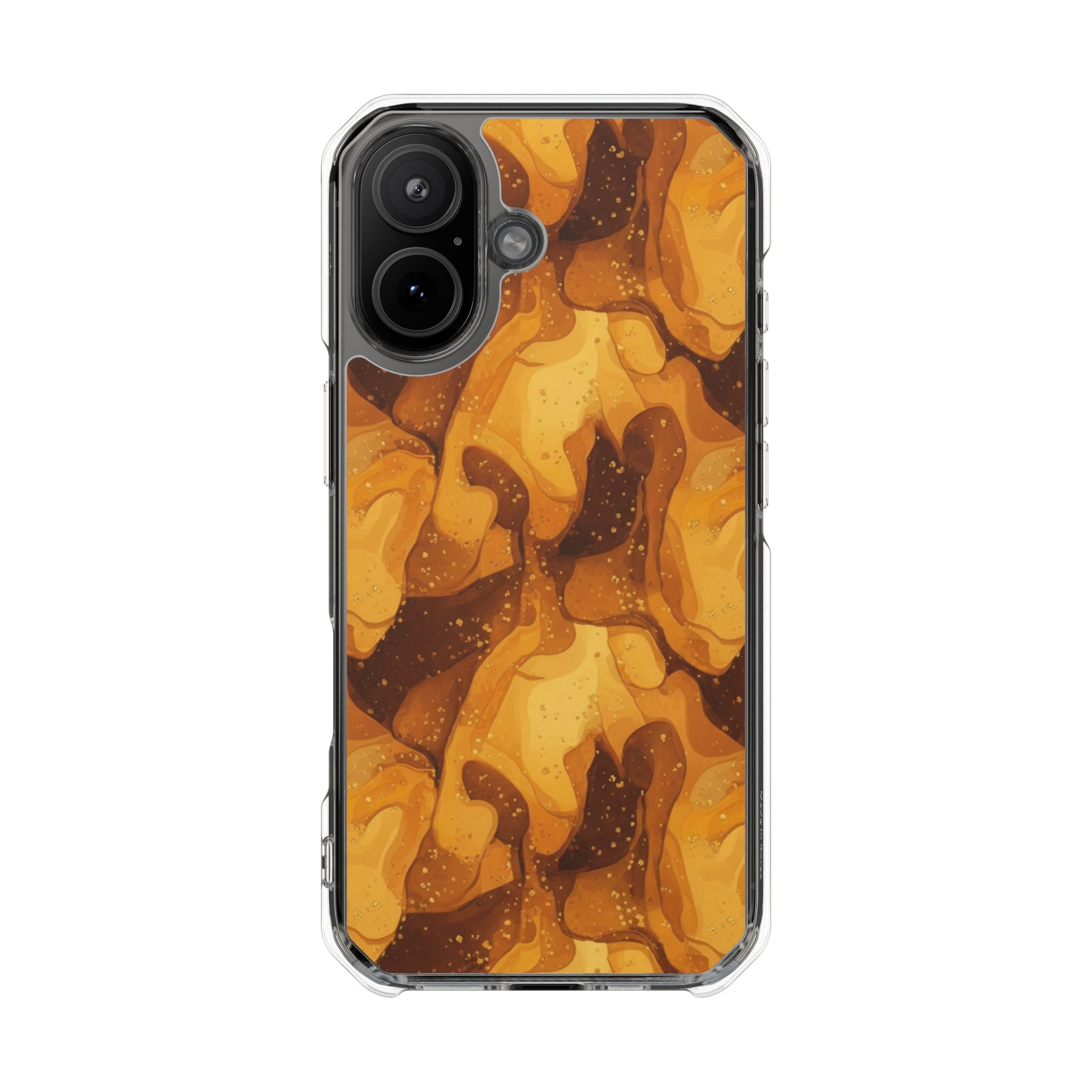 Amber Swirl | Clear MagSafe Case