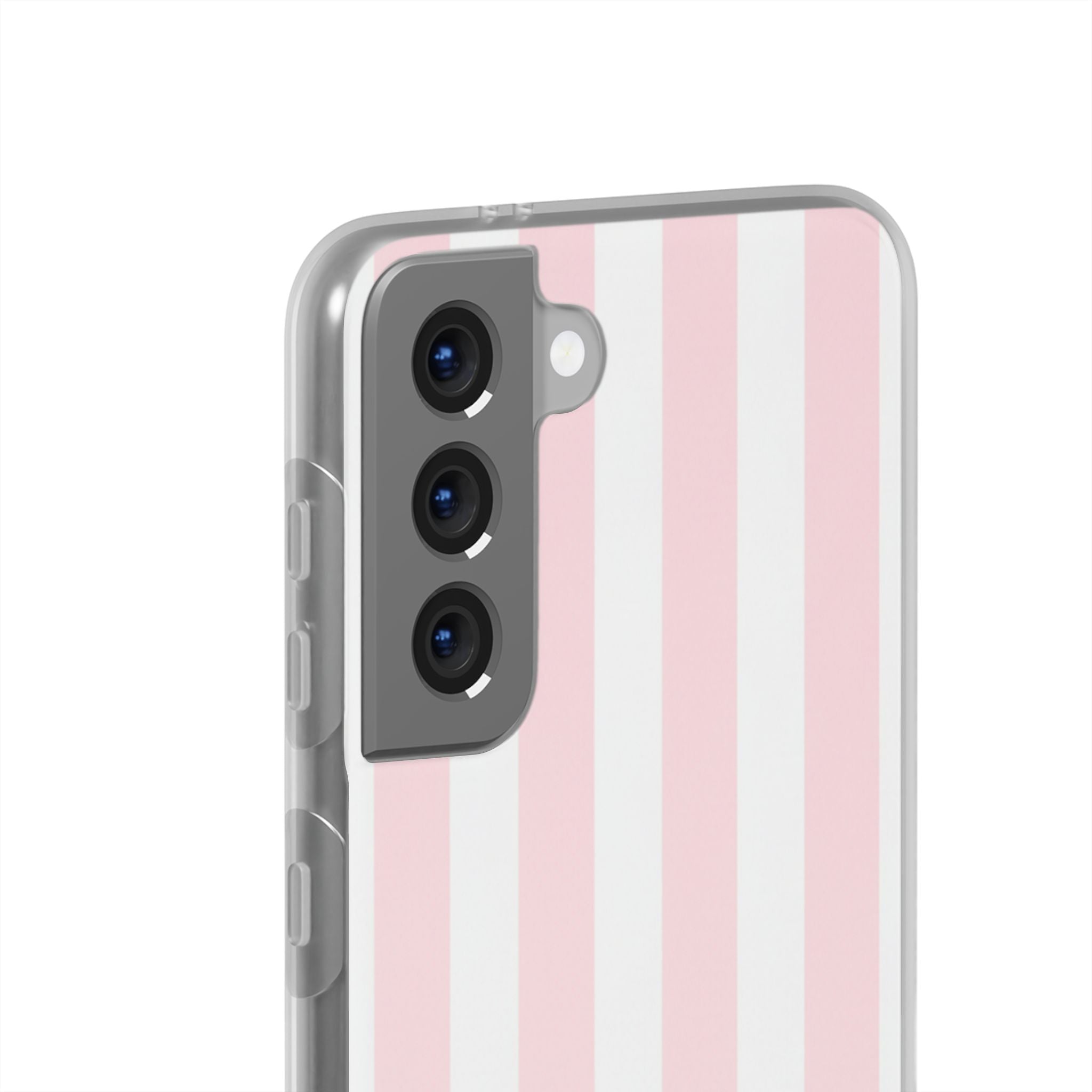 Pink Pinstripe minimal samsung clear case design