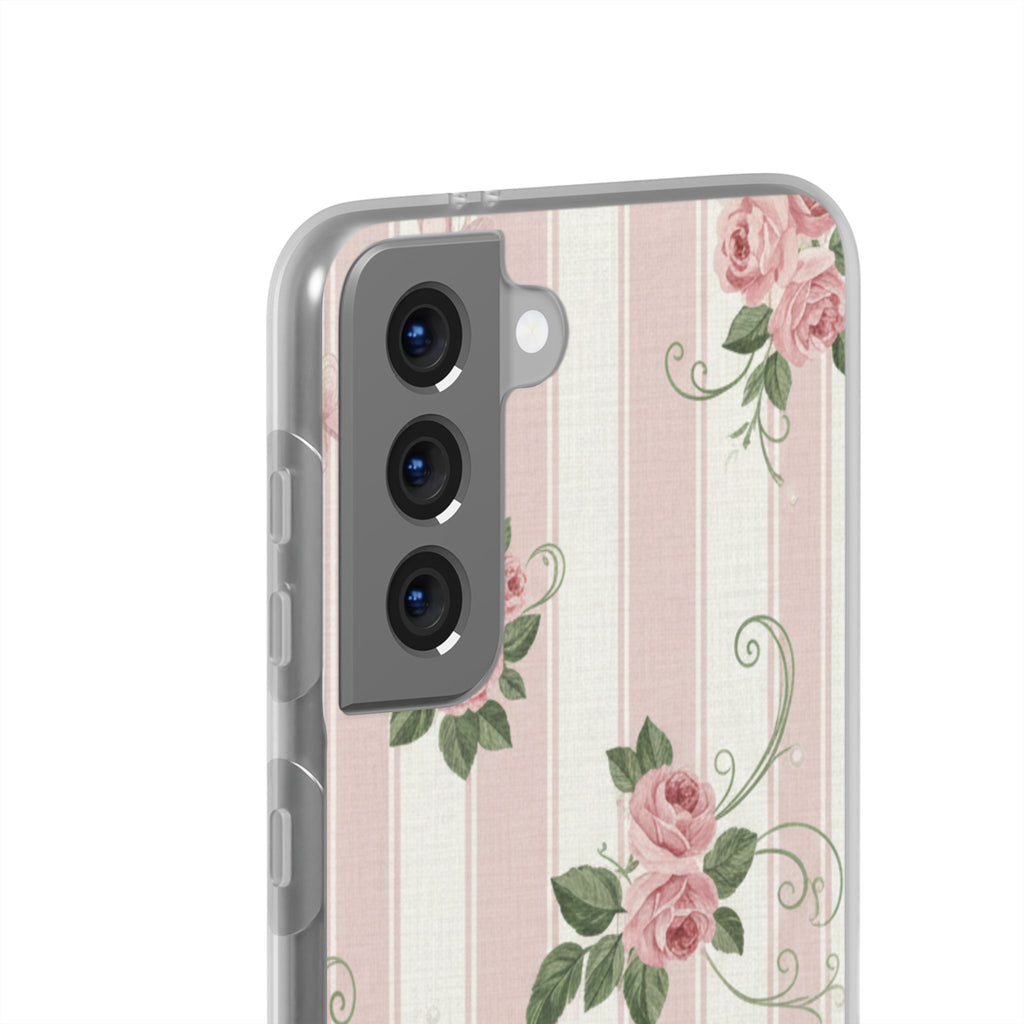 Rose Trellis floral samsung clear case design