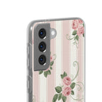 Rose Trellis floral samsung clear case design
