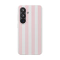 Pink Pinstripe minimal samsung clear case design