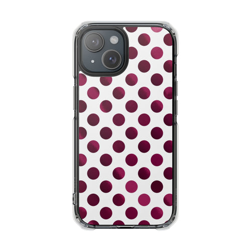 Berry Dots | Clear MagSafe Case