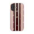 Vintage Pinstripe Bow | Biodegradable Case