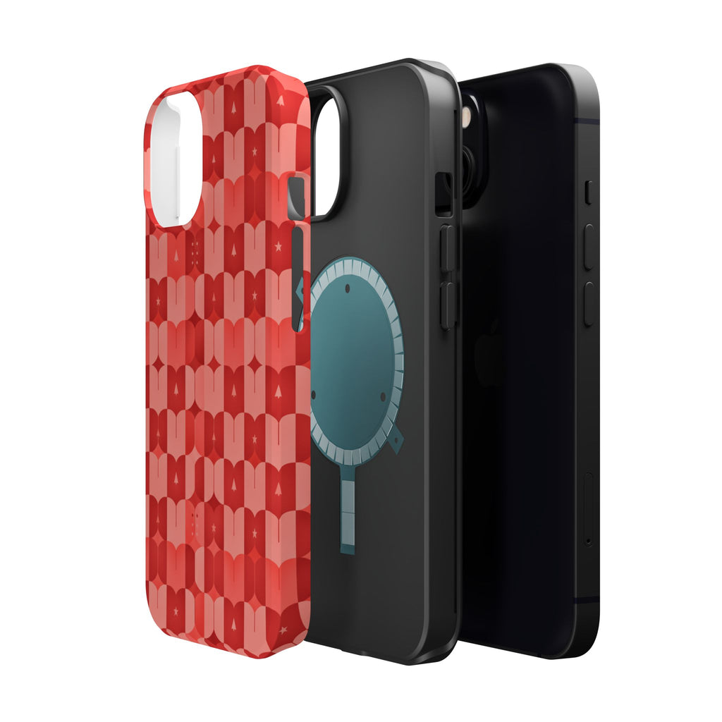 Coral Geo Tile | Tough MagSafe Case