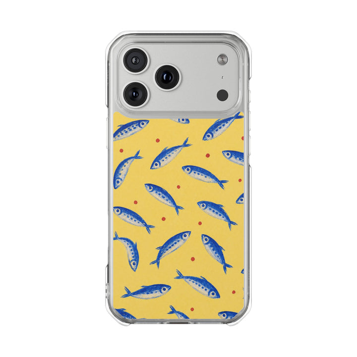 Cobalt Sardines | Clear MagSafe Case