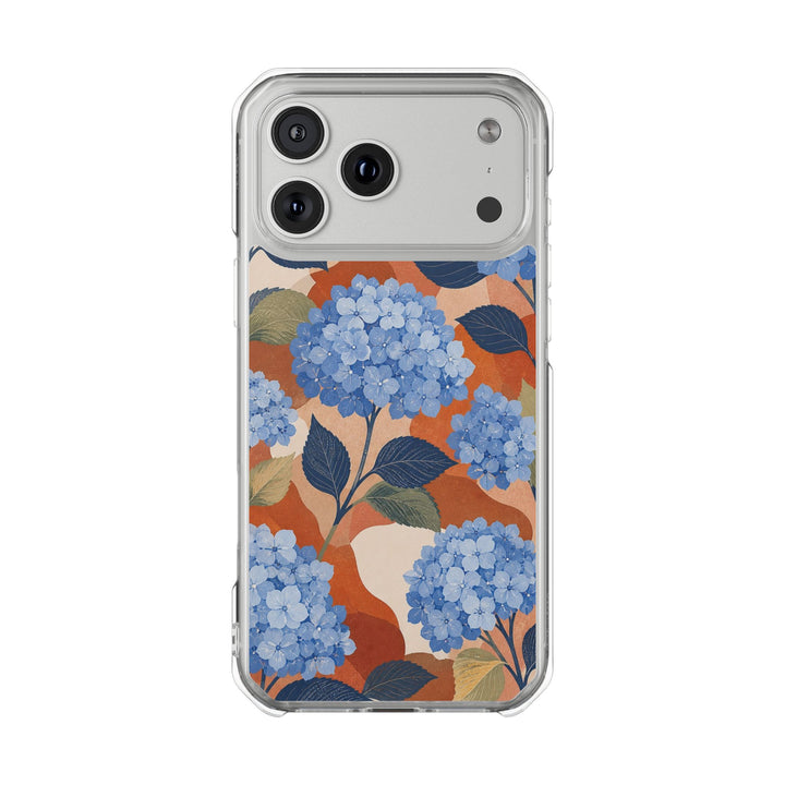 Brownstone Hydrangeas | Clear MagSafe Case