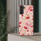 Cherry Ribbon Picnic | Clear Case