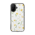 Daisy Whisper floral clear magsafe case design