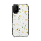 Daisy Whisper floral clear magsafe case design