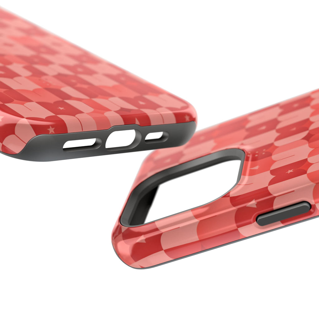Coral Geo Tile | Tough MagSafe Case